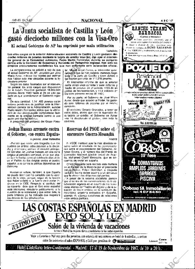 ABC MADRID 19-11-1987 página 47