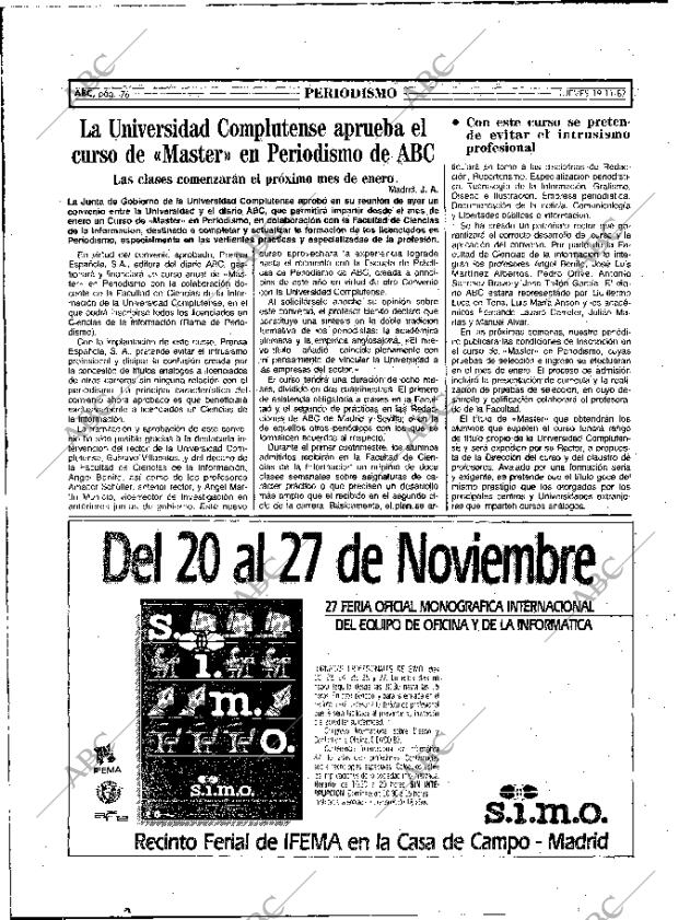 ABC MADRID 19-11-1987 página 76