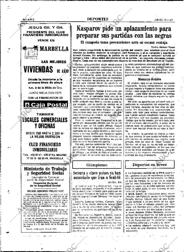 ABC MADRID 19-11-1987 página 84