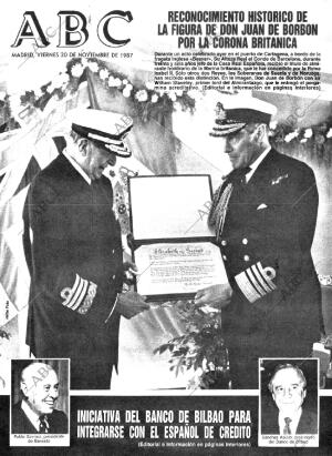 ABC MADRID 20-11-1987 página 1