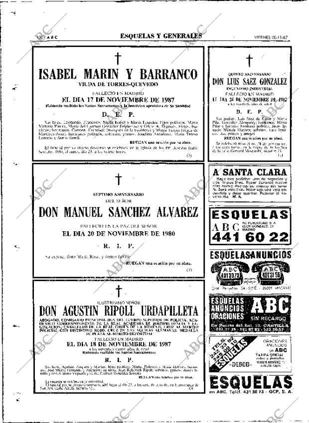 ABC MADRID 20-11-1987 página 100