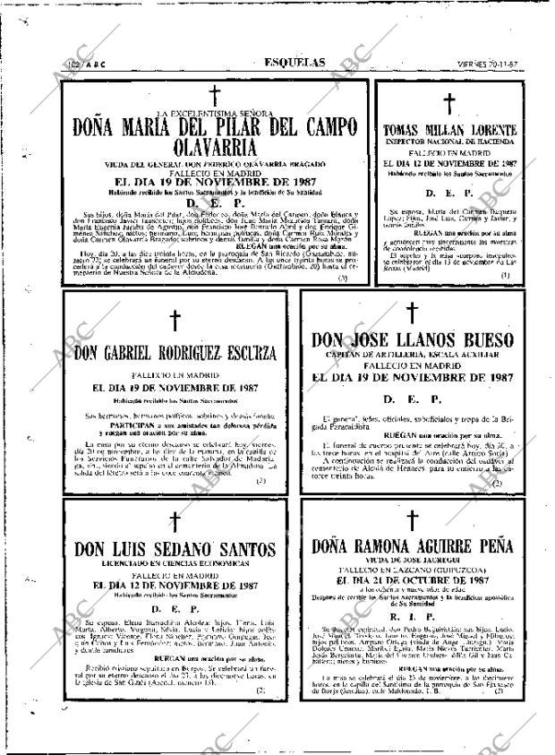 ABC MADRID 20-11-1987 página 102