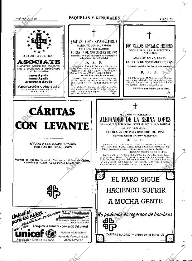 ABC MADRID 20-11-1987 página 103