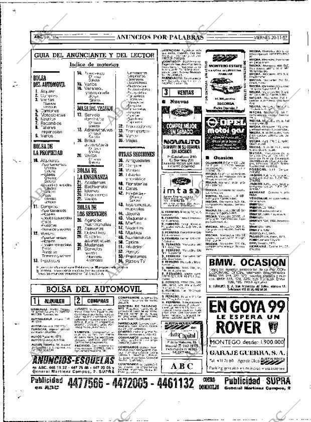 ABC MADRID 20-11-1987 página 104