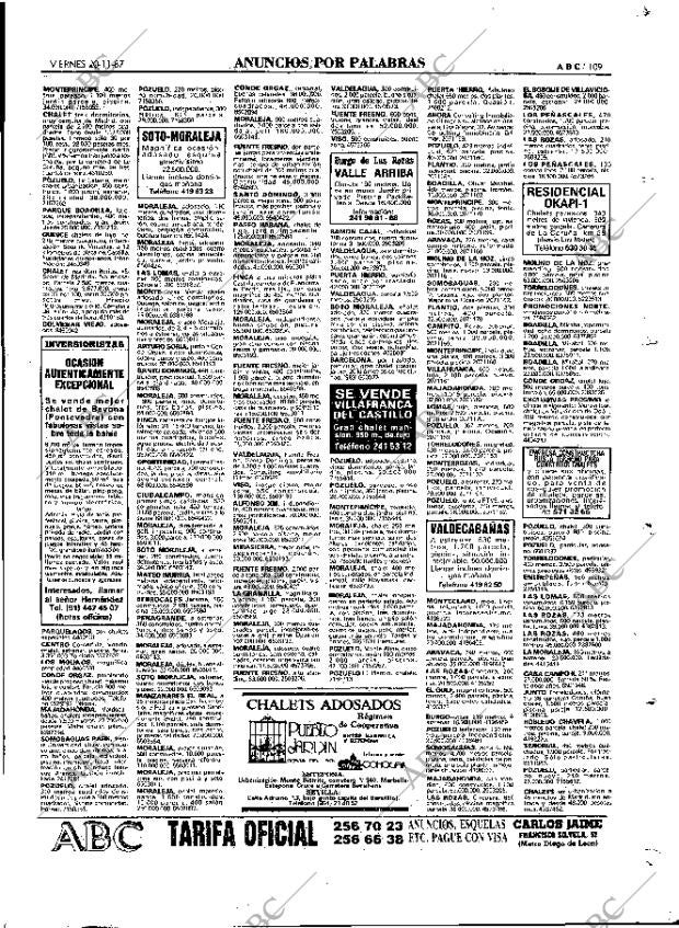 ABC MADRID 20-11-1987 página 109