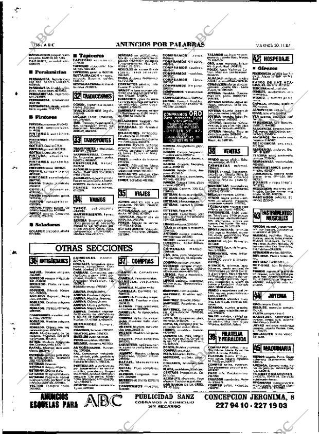 ABC MADRID 20-11-1987 página 116