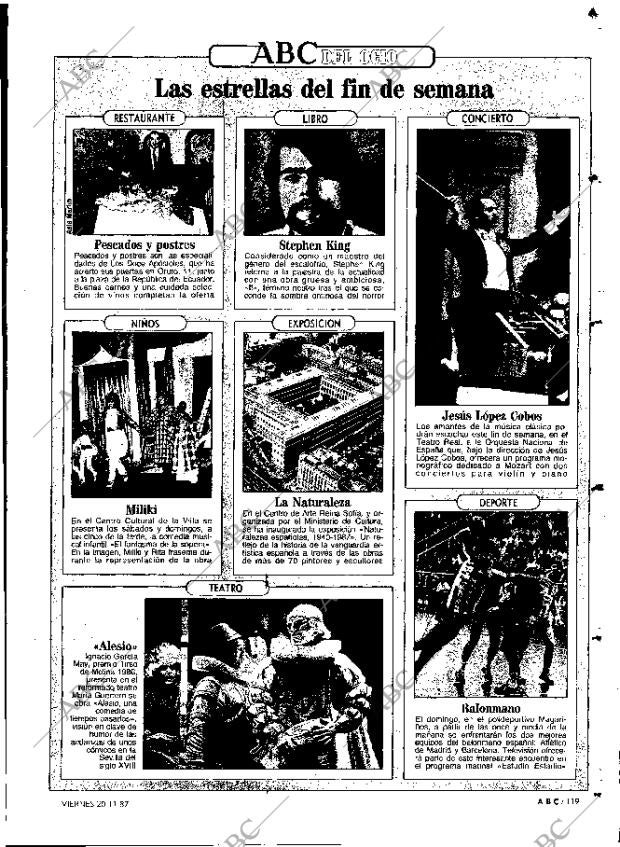 ABC MADRID 20-11-1987 página 119