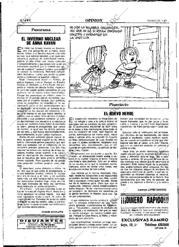 ABC MADRID 20-11-1987 página 22