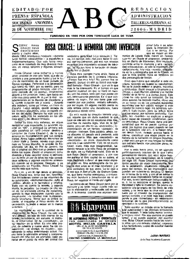 ABC MADRID 20-11-1987 página 3