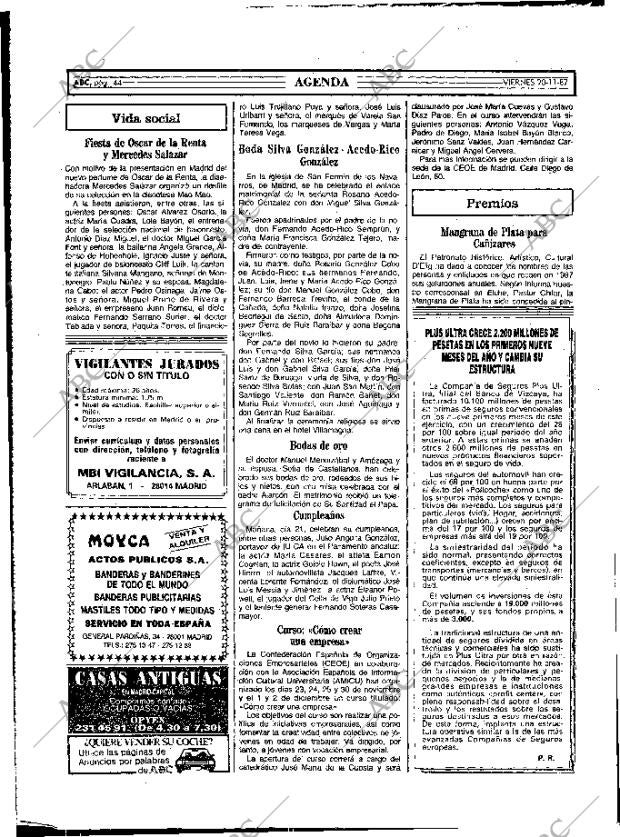 ABC MADRID 20-11-1987 página 44