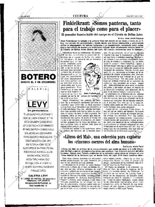ABC MADRID 20-11-1987 página 50