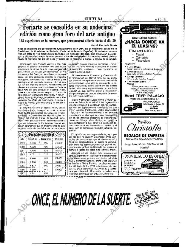 ABC MADRID 20-11-1987 página 51
