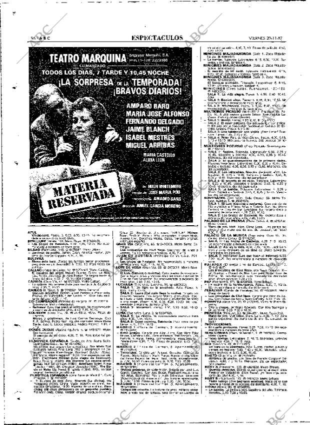 ABC MADRID 20-11-1987 página 96