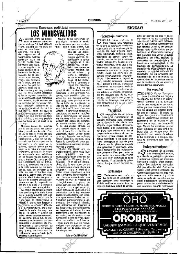 ABC SEVILLA 20-11-1987 página 16
