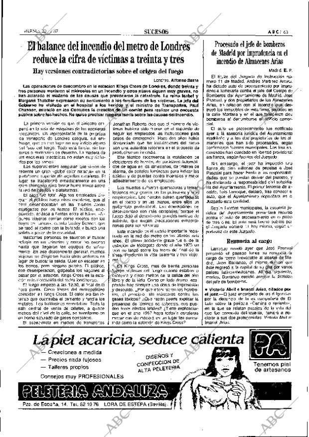 ABC SEVILLA 20-11-1987 página 63