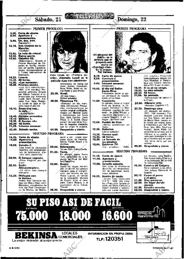 ABC SEVILLA 21-11-1987 página 82