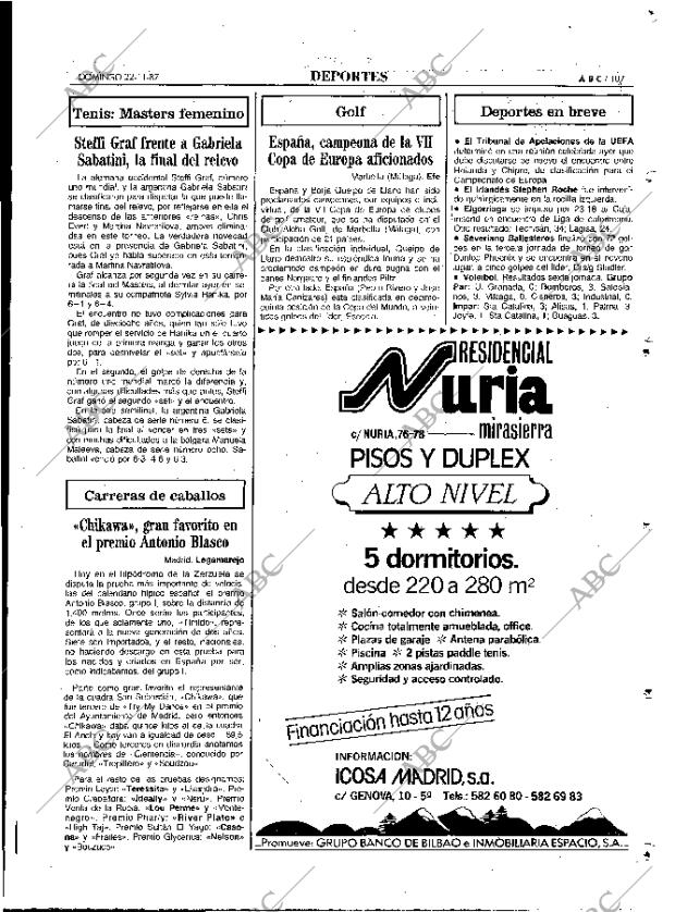 ABC MADRID 22-11-1987 página 107