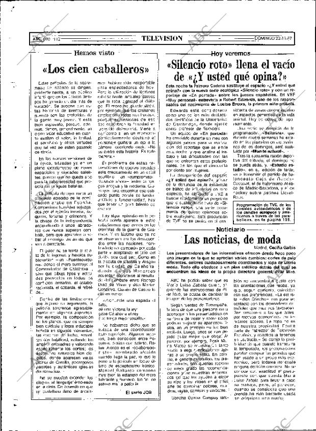 ABC MADRID 22-11-1987 página 112