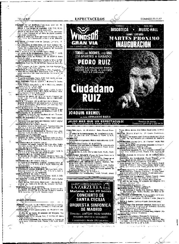 ABC MADRID 22-11-1987 página 120