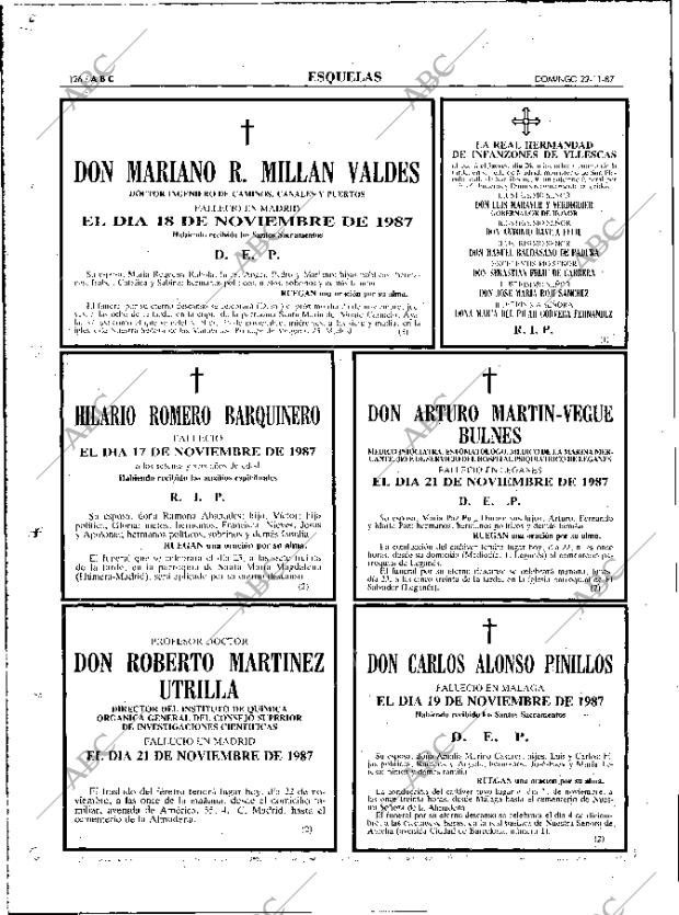 ABC MADRID 22-11-1987 página 126