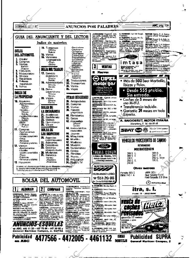 ABC MADRID 22-11-1987 página 129