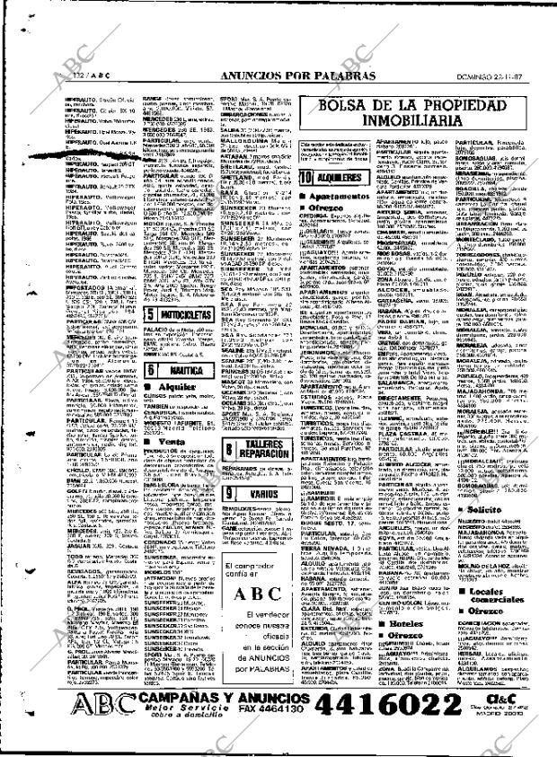 ABC MADRID 22-11-1987 página 132