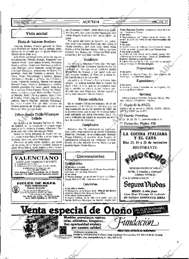 ABC MADRID 22-11-1987 página 63