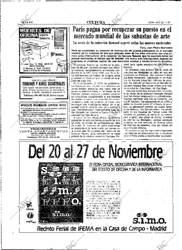 ABC MADRID 22-11-1987 página 68