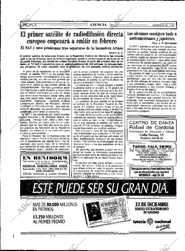 ABC MADRID 22-11-1987 página 72