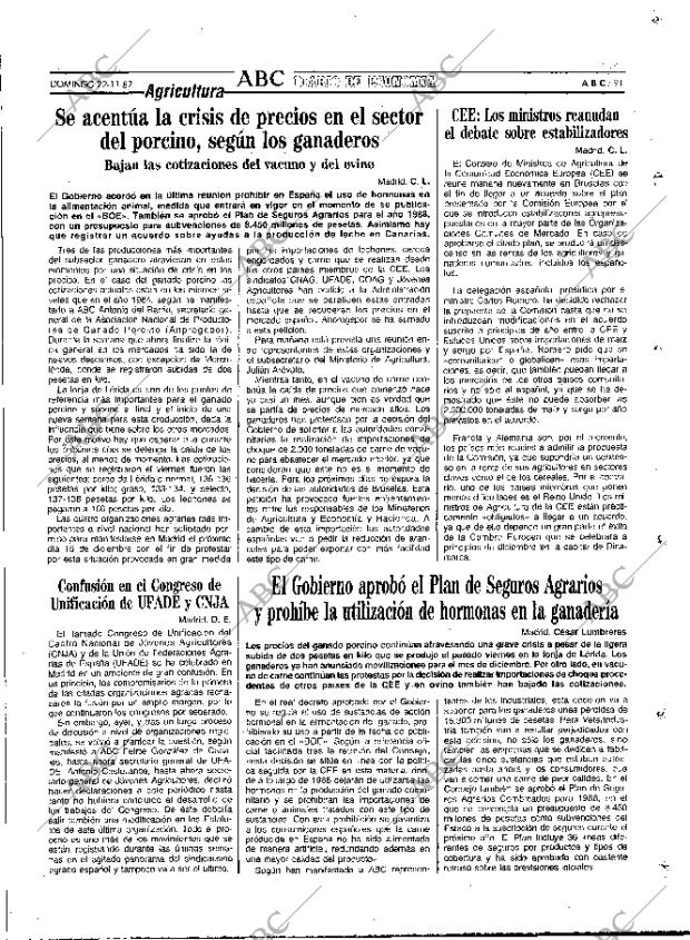 ABC MADRID 22-11-1987 página 91