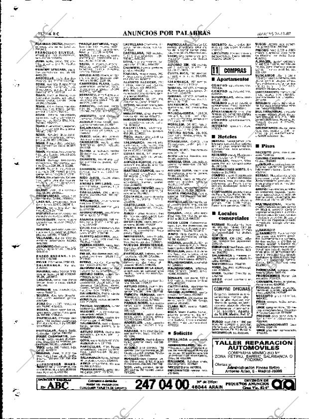 ABC MADRID 24-11-1987 página 112