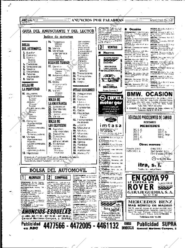 ABC MADRID 25-11-1987 página 110