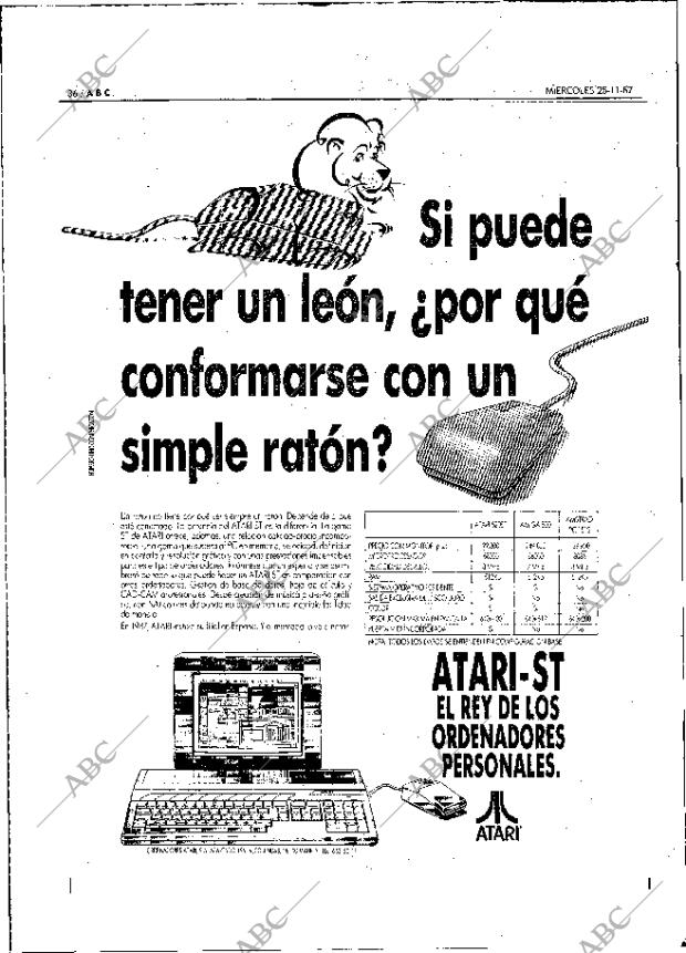 ABC MADRID 25-11-1987 página 36