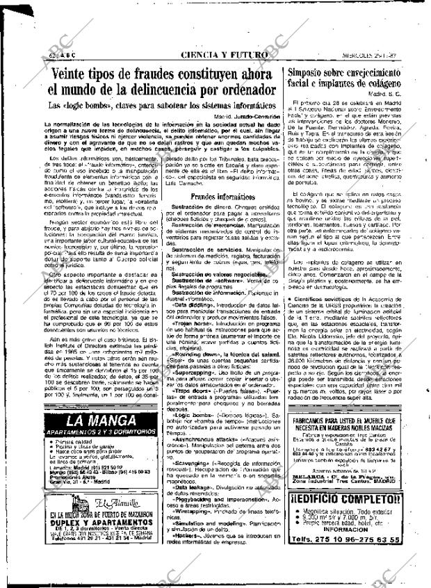 ABC MADRID 25-11-1987 página 62