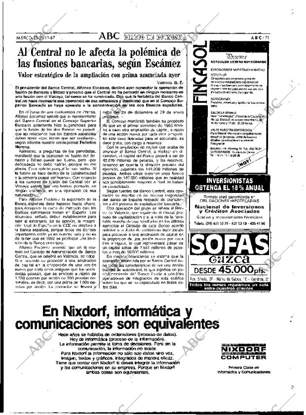 ABC MADRID 25-11-1987 página 71