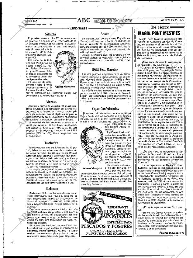 ABC MADRID 25-11-1987 página 82