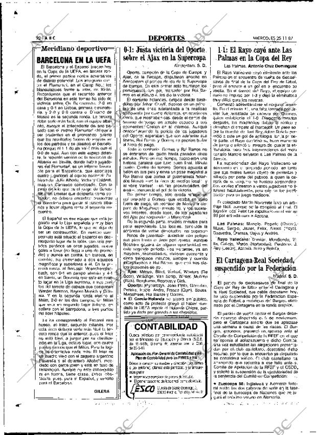 ABC MADRID 25-11-1987 página 92