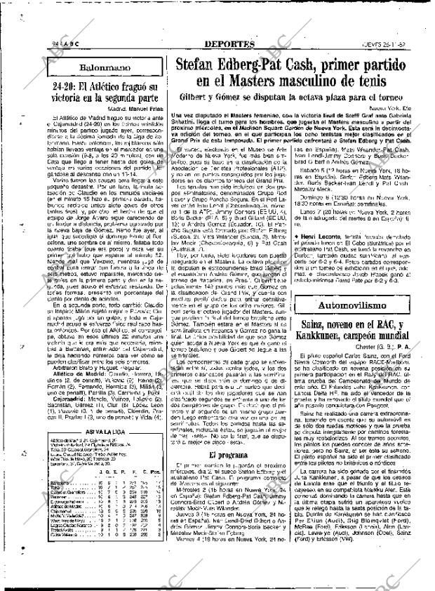 ABC MADRID 26-11-1987 página 94