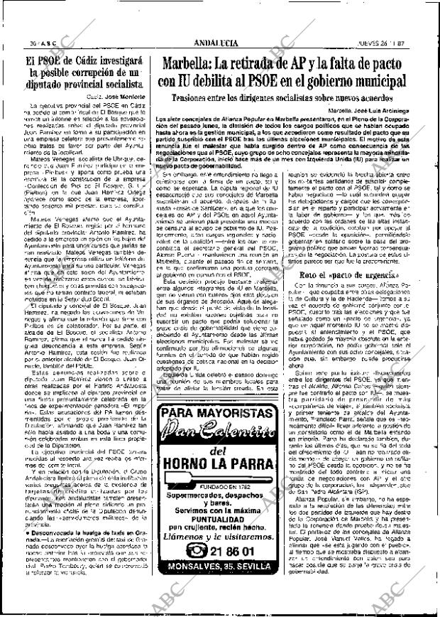 ABC SEVILLA 26-11-1987 página 30