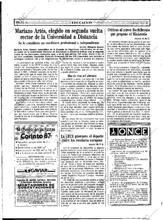 ABC MADRID 28-11-1987 página 40