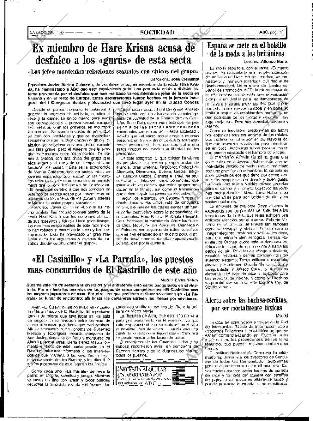 ABC MADRID 28-11-1987 página 41