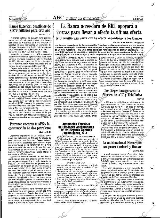 ABC MADRID 28-11-1987 página 69