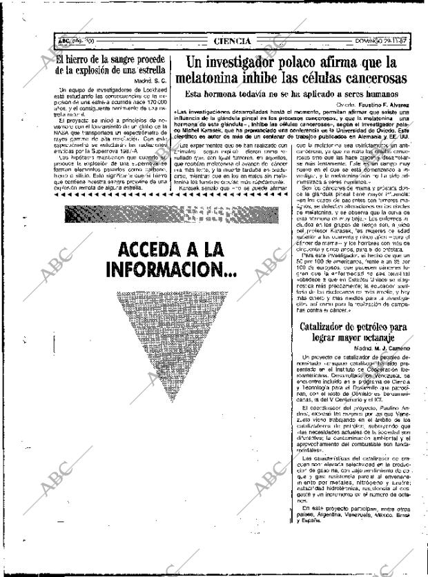 ABC MADRID 29-11-1987 página 100