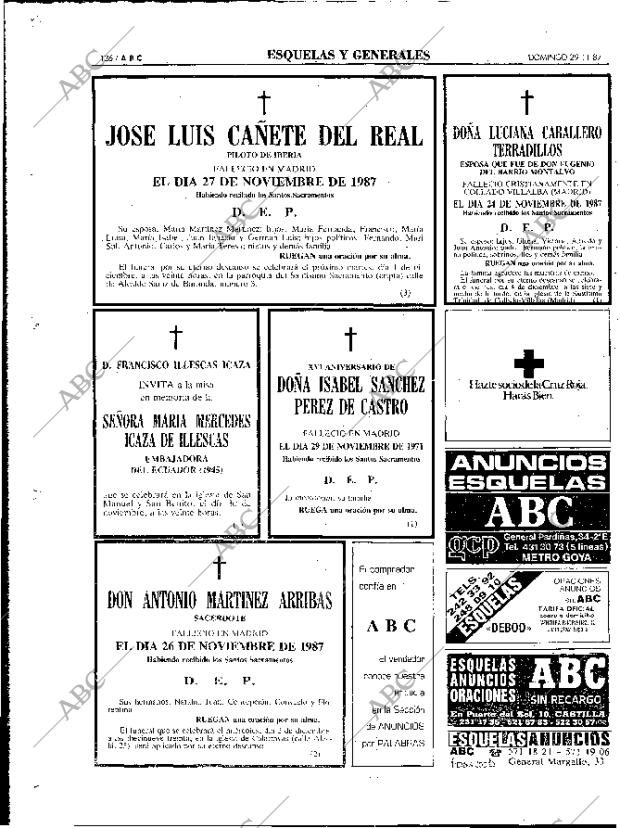 ABC MADRID 29-11-1987 página 126