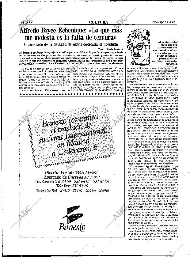 ABC MADRID 29-11-1987 página 68