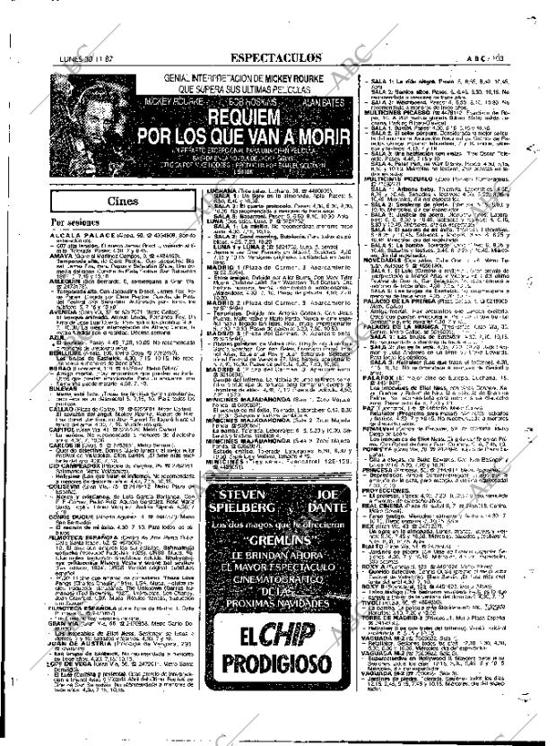 ABC MADRID 30-11-1987 página 103