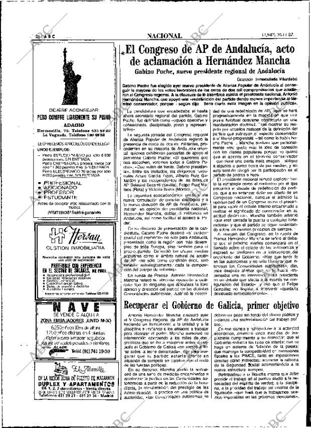 ABC MADRID 30-11-1987 página 26