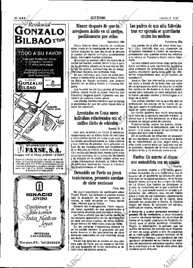 ABC SEVILLA 03-12-1987 página 38