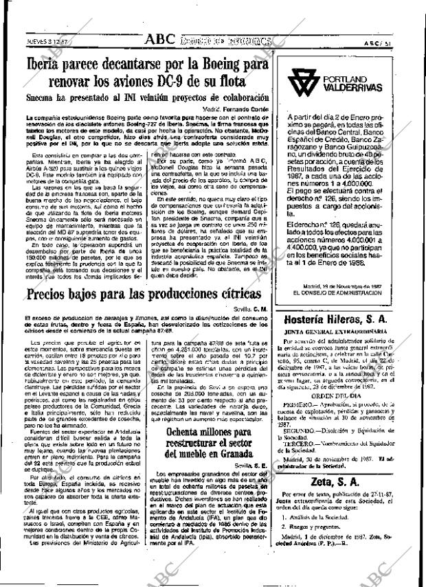 ABC SEVILLA 03-12-1987 página 51