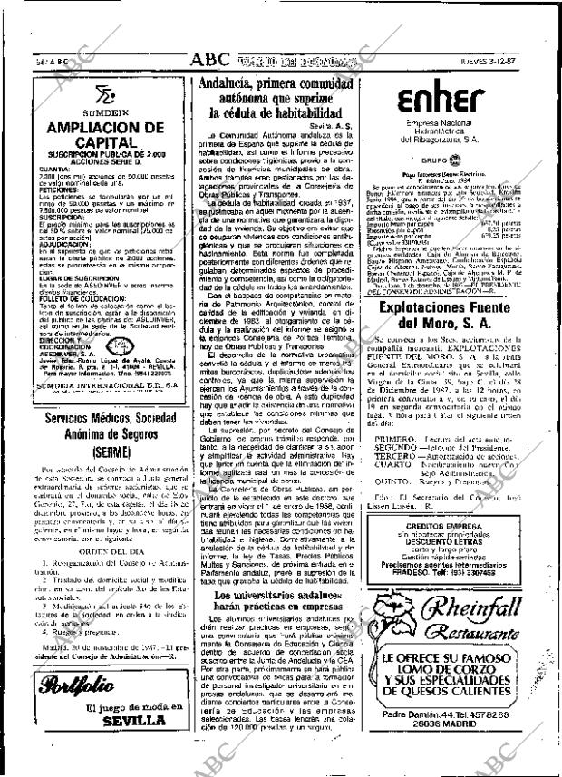 ABC SEVILLA 03-12-1987 página 54